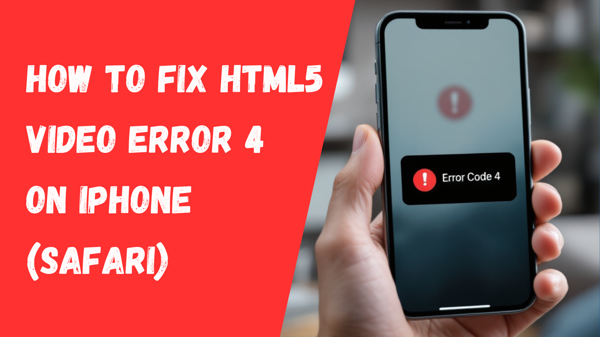 How to Fix HTML5 Video Error 4 on iPhone (Safari)